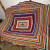 Handmade Multicolor Crochet Afghan Blankets - 5