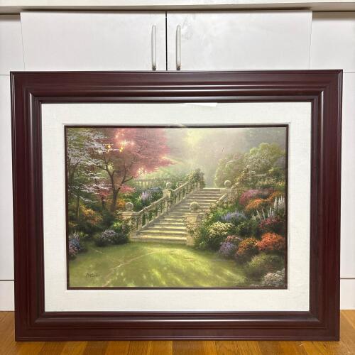 Thomas Kinkade "Stairway to Paradise" Gallery Proof Canvas Print, Framed 35"x29"