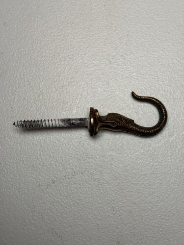 Vintage Brass Animal-Head Ceiling/Wall Hook