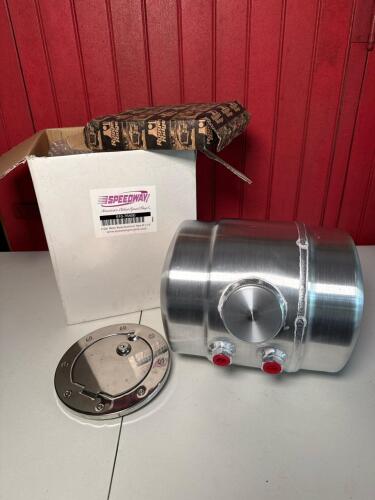 Speedway Motors 2-Gallon Moon Style Aluminum Fuel Tank with Locking Cap