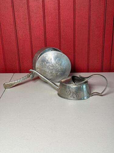 Everlast Forged Aluminum Pan Set 552 USA Vintage Floral Embossed Hinged Pan & Juicer