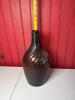 Duraglas Swirl-Pattern Amber Glass Liquor Bottle - 2