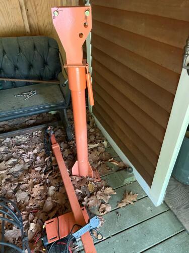 4500 lb Electric ATV Winch with Steel Boom Hoist