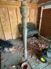 Antique Cast Iron Street Lamp Post with Ornate Acanthus Leaf Design