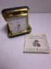 Seth Thomas Keywound Travel Alarm Clock, Germany in Gold-Tone Case