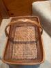 Set of 3 Handmade Woven Baskets: 2 Round, 1 Rectangular with Handles - 5