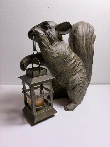 San Pacific International Squirrel Lantern Candle Holder Aluminum Body