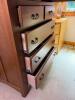 Heavy Solid Wood Mission Style Armoire Dresser, 70"Height x39" Width x21" Depth, 2 Doors, 5 Drawers, Cherry Finish - 7