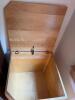 Solid Wood Toy Chest with Safety Hinge, 6.5 cu ft Capacity, Natural Finish - 4