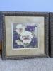 Pair of 12"x12.5" Floral Framed Art Prints by Kathryn White Titled "P for Pansy" - 2
