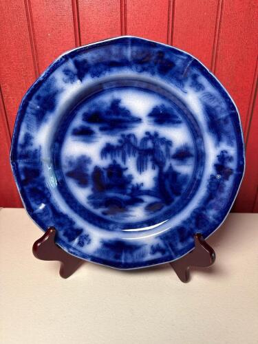 PW&Co Manilla Flow Blue Ironstone Plate