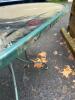 Oval Glass Top Wrought Iron Patio Table with 3 Mesh Chairs - 5