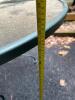 Oval Glass Top Wrought Iron Patio Table with 3 Mesh Chairs - 8