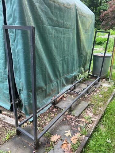 8-Foot Steel Firewood Log Rack