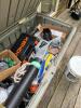 Large Outdoor Resin Storage Deck Box with Contents - 4