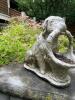 Large Concrete Dog Statue Garden Planter - 2