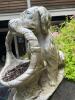 Large Concrete Dog Statue Garden Planter - 3
