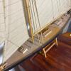 Large Wooden Sailboat Model with Stand - 3