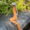 Hand-Carved 58" Tall Wooden Walking Stick with Hand Grip - 3