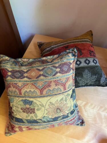 Pair of 11"x11" Decorative Weighted and Scented Pillows