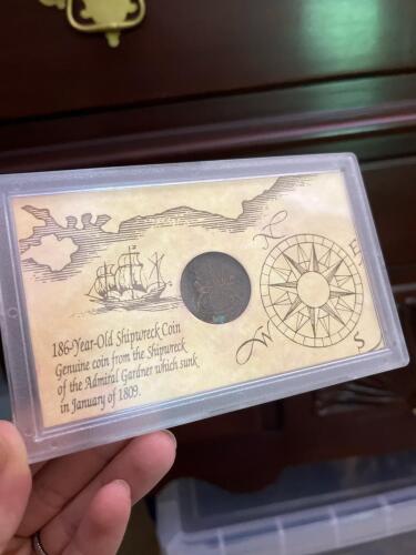 Collectible Coin from Admiral Garden Shipwreck of 1809