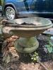 Large 36" Concrete Garden Urn Planter with Classical Scroll Handles - 2
