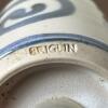 Briglin Pottery England Blue Swirl Ceramic Salt & Pepper Shaker Set - 4