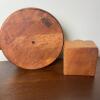 MCM Lesco Canada Teak Salad Bowl & Wooden Napkin Holder Set - 2
