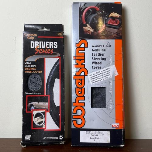Pair Of Vinyl And Leather Wheel Covers In Orginal Boxes