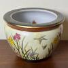 Fitz & Floyd Floral Birds Gold Rim Porcelain Fish Bowl Planter - 2