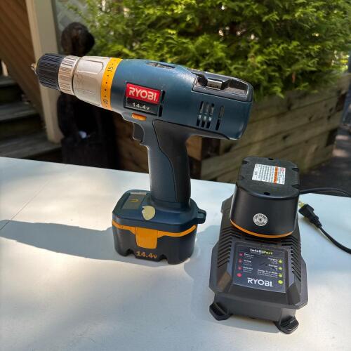 Ryobi Cordless Drill/Driver Kit with 2 Batteries & Charger