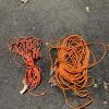 Pair of Orange Outdoor Extension Cords - 2