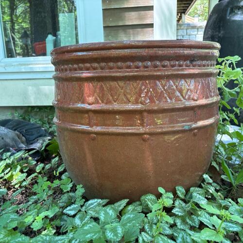 Large Glazed Ceramic Outdoor Planter Pot