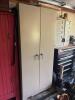 Industrial Metal Storage Cabinet with Locks and Shelving, all contents included