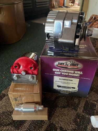 GM Chrome Alternator Silver Bullet 100 Amp 1-wire, and Fuel Filters