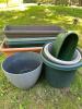 Assorted Plastic Garden Planters and Pots - 2