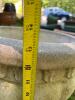 Pair of 14" Concrete Pedestal Urn Planters - 9