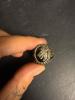 Silver Tone Heraldic Lion's Head Signet Ring with Crossed Swords and Wreath Design - 3