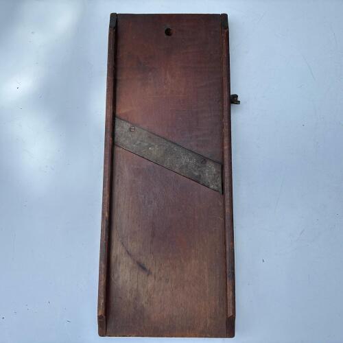 Antique Wooden Mandoline Vegetable Slicer