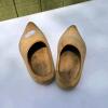 Traditional Dutch Wooden Clogs, Handcrafted, Natural Finish - 2