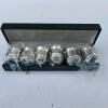 F.B. Rogers Silver Co. Japan Silver-Plated Mini Salt & Pepper Shaker Set of 6, Boxed