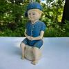 Don Beauregard 1979 Handcrafted Folk Art Boy Figurine Signed Salem MA #8/79 Painted Wood Statue