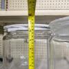 Pair of Large 1.5-Gallon Clear Glass Storage Jars with Lids, 8.5" Diameter x 11.5" Height - 2