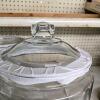 Pair of Large 1.5-Gallon Clear Glass Storage Jars with Lids, 8.5" Diameter x 11.5" Height - 4