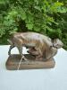 Bronze Bull and Bear Statue after Isidore Bonheur