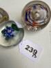 Lot of 3 Art Glass Paperweights - 4