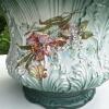 Warwick China Jardini&egrave;re Planter - Green with Gold Accents and Floral Motif - 3
