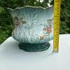 Warwick China Jardini&egrave;re Planter - Green with Gold Accents and Floral Motif - 6