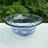 MMA Hand-Blown Art Glass Bowl - Blue Swirl Pattern - 2