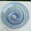 MMA Hand-Blown Art Glass Bowl - Blue Swirl Pattern - 3